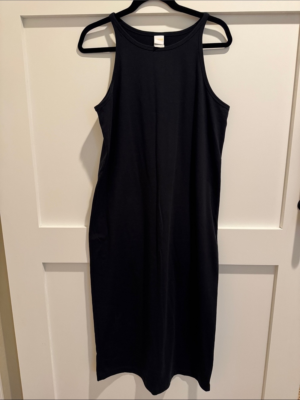 Lole Black Sleeveless Midi Dress - Classic Tank Style